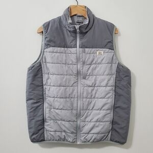 Banded Broadway Lightweight Puffer Vest Gray Mens XL